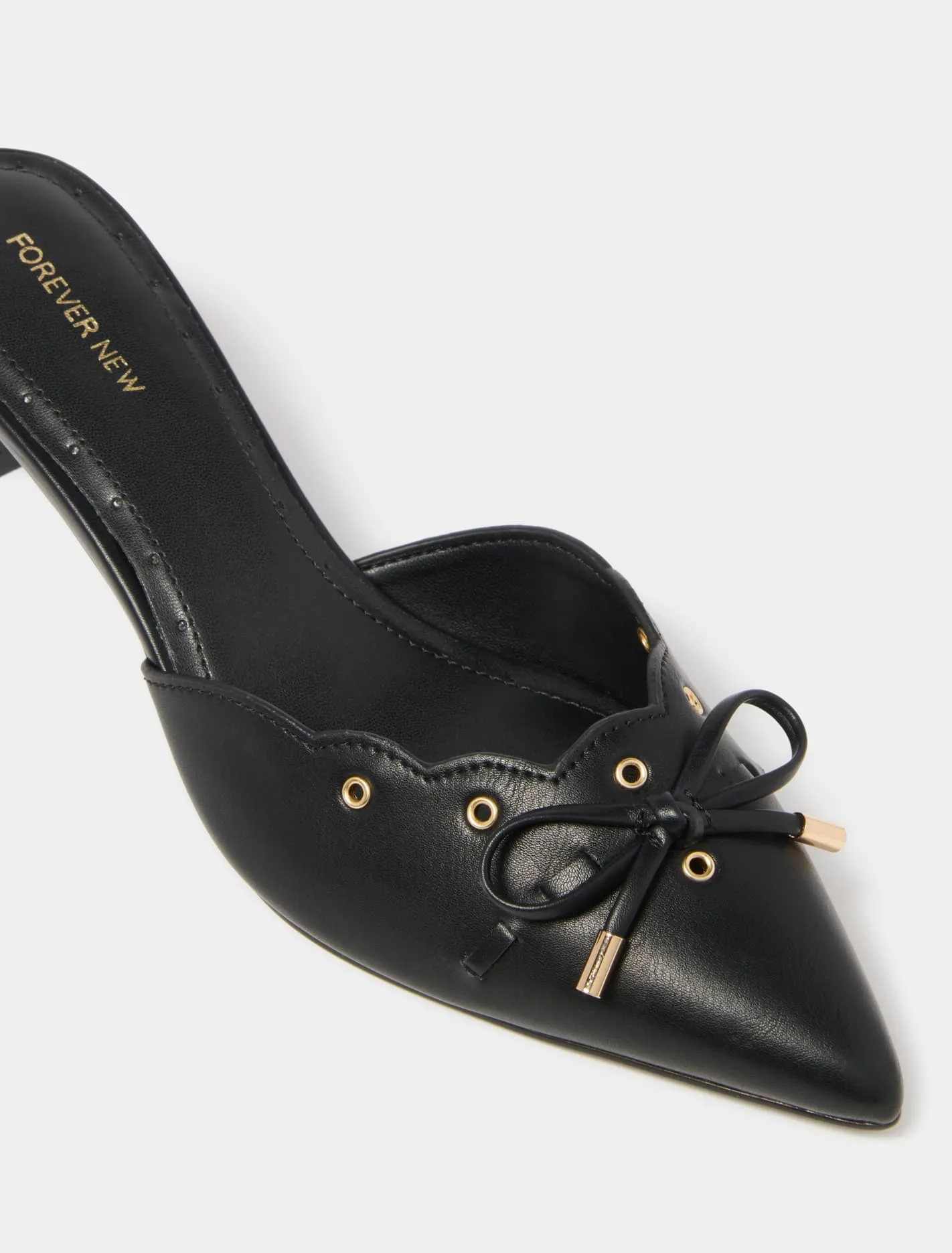 Marci Scalloped Mule Heel