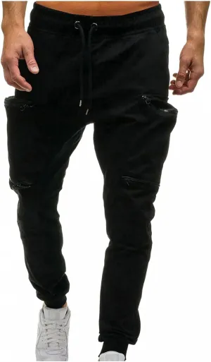 Maryia Men's Casual Joggers Pants Gym Workout Running Athletic Sweatpants Slim Fit Outdoor Fashion Long Chino Trousers