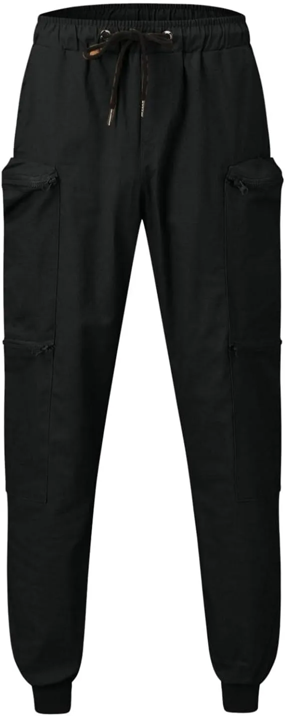 Maryia Men's Casual Joggers Pants Gym Workout Running Athletic Sweatpants Slim Fit Outdoor Fashion Long Chino Trousers