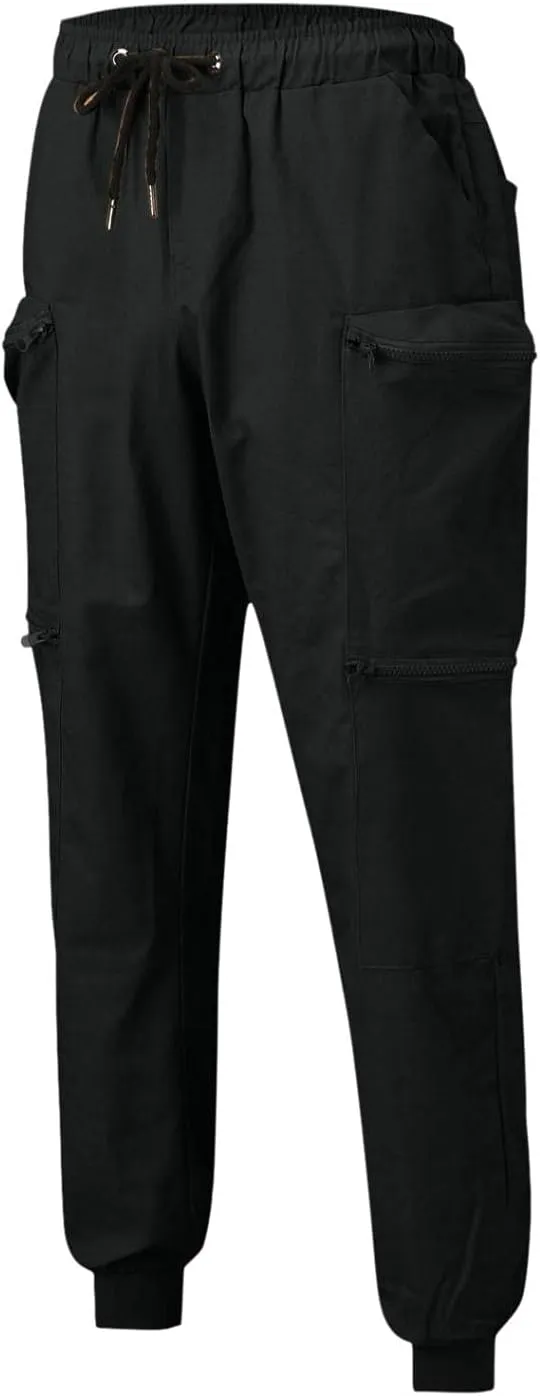 Maryia Men's Casual Joggers Pants Gym Workout Running Athletic Sweatpants Slim Fit Outdoor Fashion Long Chino Trousers