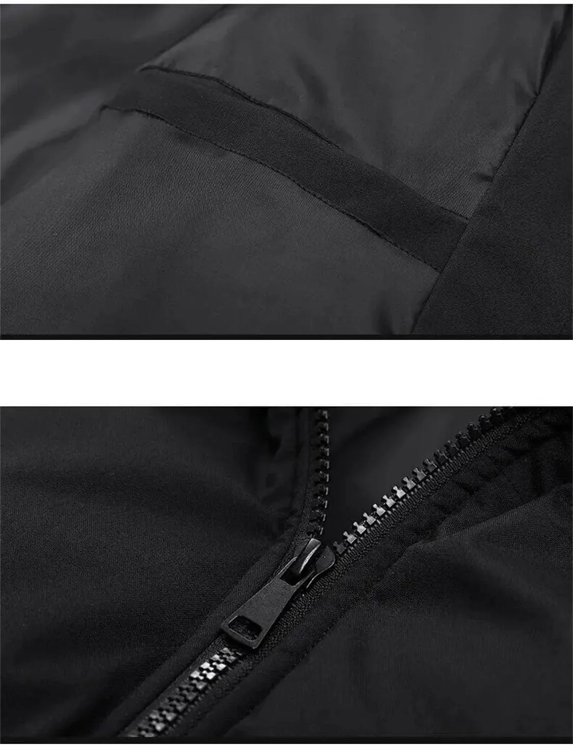 Men Stand Collar Outdoor Cotton-Padded Jacket Classic Casual Oversized Thick Parka Coat