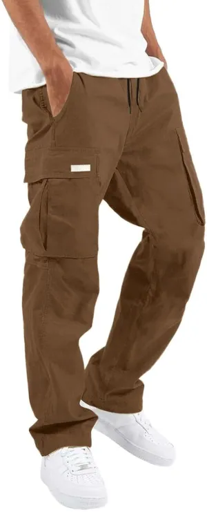Mens Activewear PantsCargo Pants for Men Loose Straight Fit Trousers Pants Lightweight Tactical Work Pants Outdoor Athletic JoggersSkinny Chinos