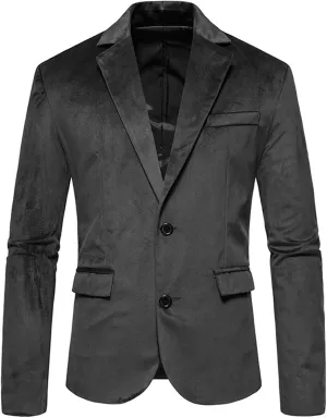 Men's Casual Knit blazer Suit Tuxedo Acket Business Suits Wedding Party Homecoming Suits For Men black suit jacket