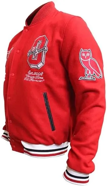 Men's Chicago Vintage Baseball Game Letterman Bull Black Wool & Leather Jacket