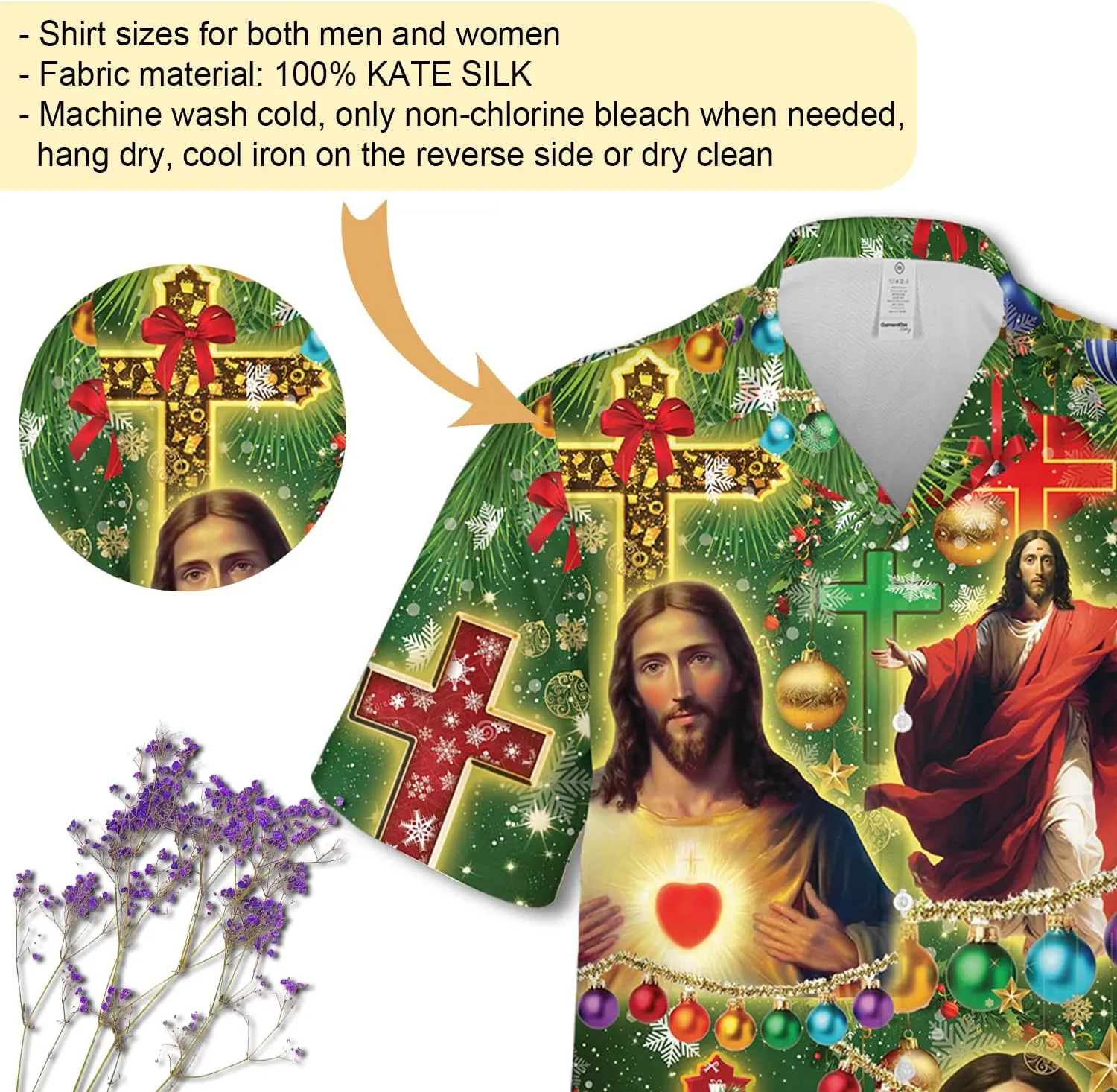 Men's Christian Jesus Hawaiian Shirts - Our Savior Button Down Mens Hawaiian Shirts Short Sleeve Series 04