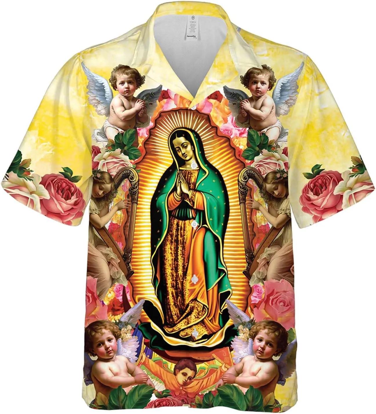 Men's Christian Jesus Hawaiian Shirts - Our Savior Button Down Mens Hawaiian Shirts Short Sleeve Series 04
