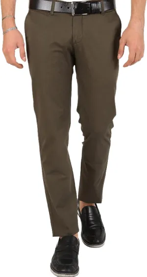 Men's Dress Pants Slim Fit Stretch Casual Pants Chino Slacks Tapered Trousers