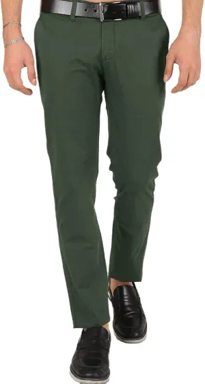 Men's Dress Pants Slim Fit Stretch Casual Pants Chino Slacks Tapered Trousers