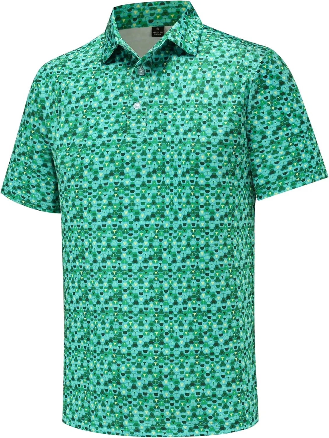 Men's Golf Polo Shirts Short Sleeve Performance Moisture Wicking Quick Dry Golf Polo Shirts for Men
