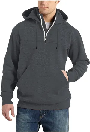 Mens Hoodies Pullover Vintage Fashion Work Long Sleeve Coat Soft Pullover Sweater Men's Winter Shirts with Pockets