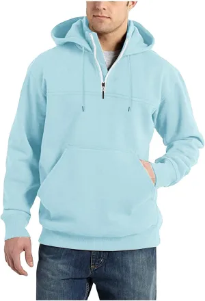 Mens Hoodies Pullover Vintage Fashion Work Long Sleeve Coat Soft Pullover Sweater Men's Winter Shirts with Pockets