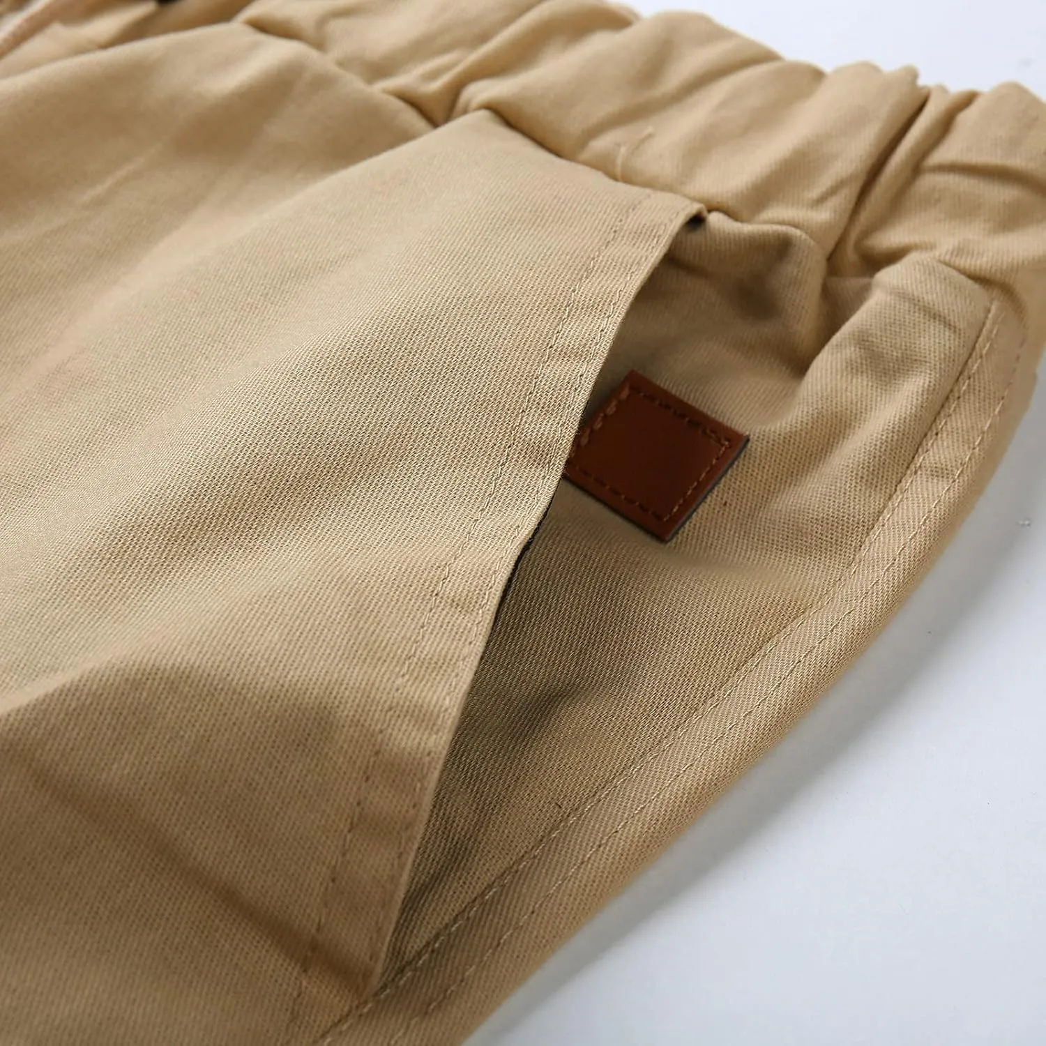 Men's Jogging Pants Cotton Fitness Drawstring Chino Cargo Pants Hiking Outdoor Twill Track Jogging Sweatpants Pants