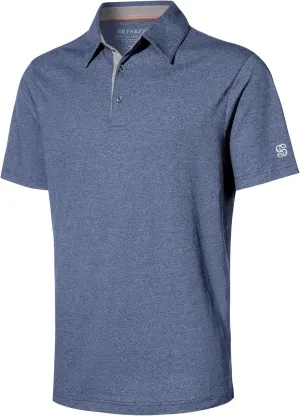 Men's Polo Shirts Short Sleeve Cotton Blend Moisture Wicking Dry Fit Performance Collared Golf Shirts for Men