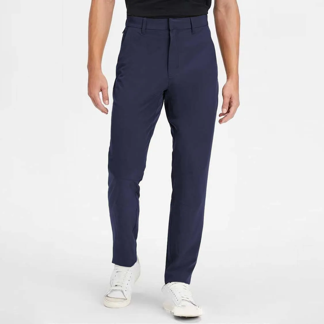 Mens Solid Color Suit Casual Pants Mid Waist Lightweight Slim Fit Fashion Business Pants Dressy Stylish Straight Skinny Pants