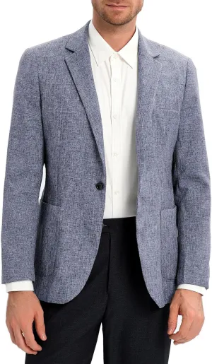 Men's Sport Coats & Blazers Linen Suit Jacket Casual Blazer for Men One Button