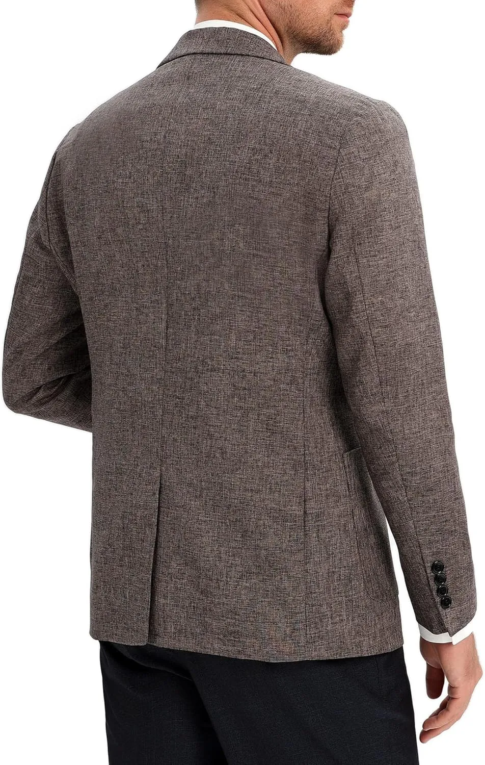 Men's Sport Coats & Blazers Linen Suit Jacket Casual Blazer for Men One Button