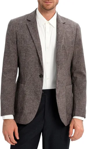 Men's Sport Coats & Blazers Linen Suit Jacket Casual Blazer for Men One Button