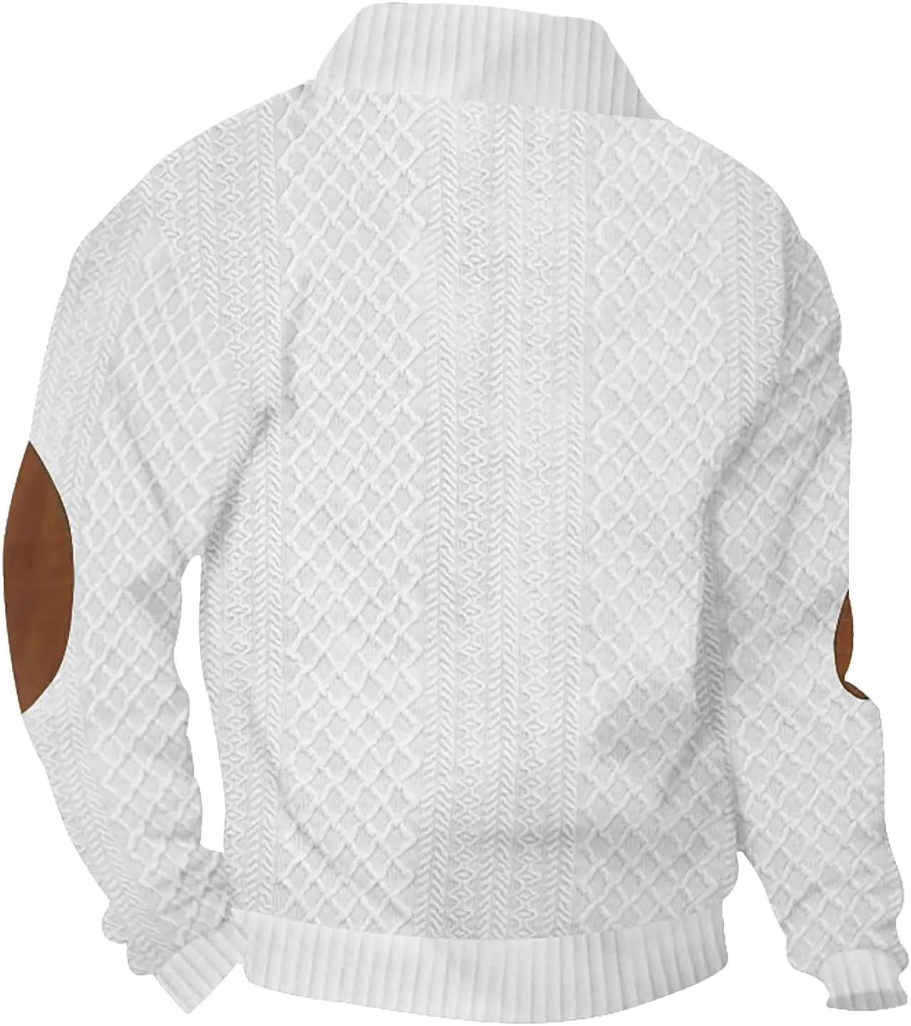 Mens Sweaters Winter Clothes Button Stand Collar Casual Long Sleeve Loose Trendy Vintage Sweatshirts