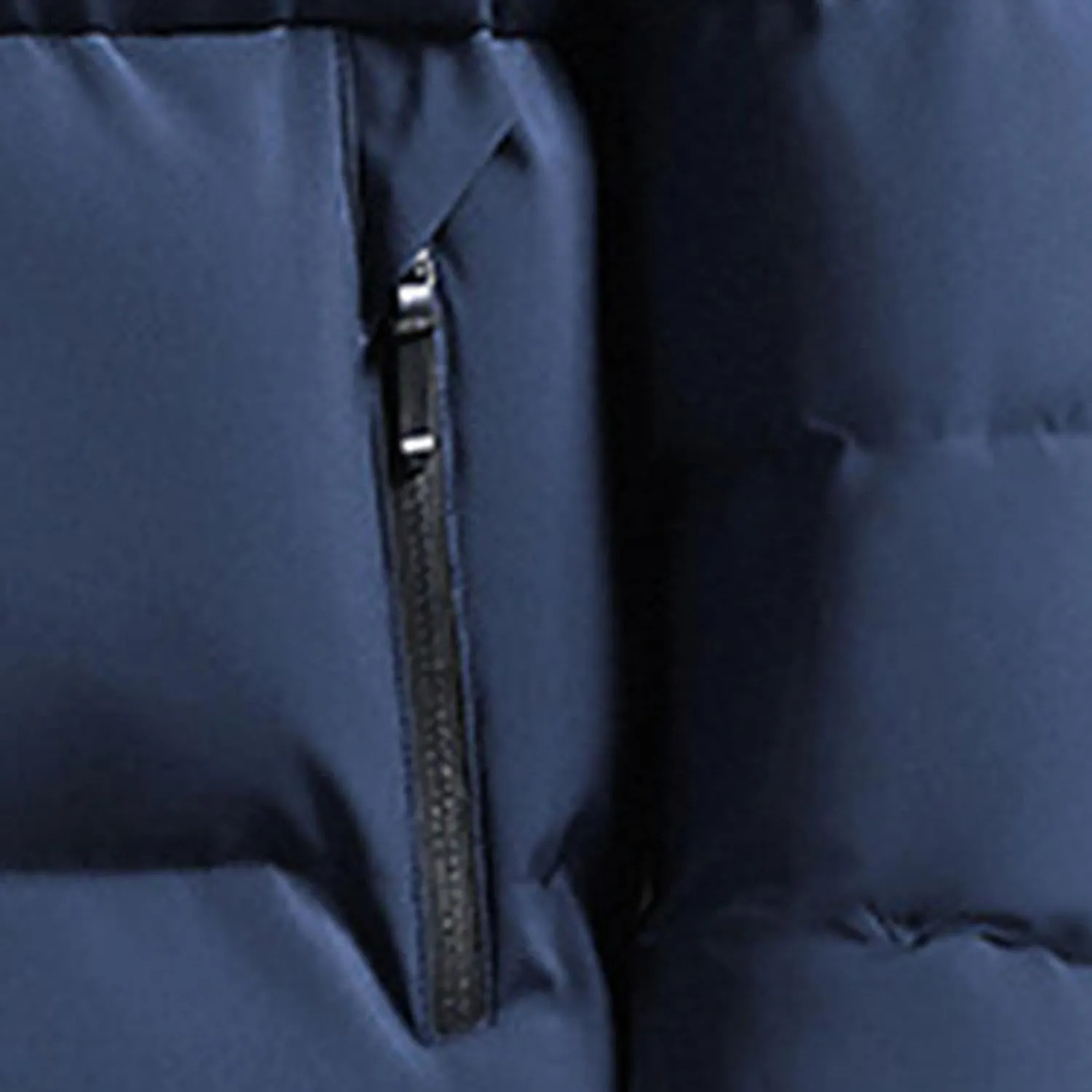 Men's Winter Coats Thermal Puffer Jacket Zip Up Thicken Warm Padded Jacket Windproof Waterproof Cotton Down Coats