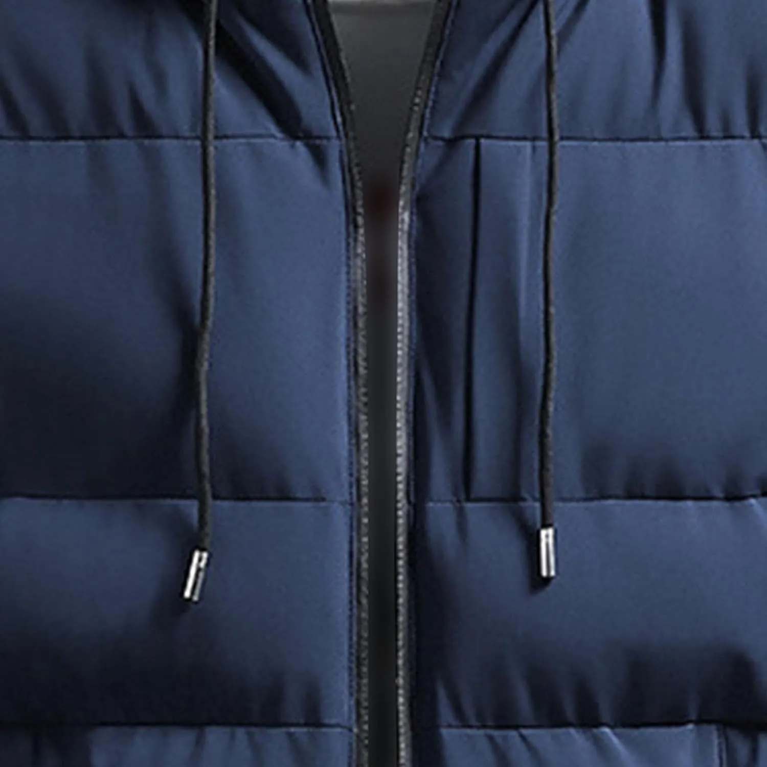 Men's Winter Coats Thermal Puffer Jacket Zip Up Thicken Warm Padded Jacket Windproof Waterproof Cotton Down Coats