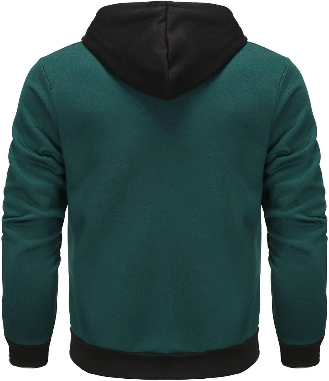 Men's Zip Up Hoodie Shirts Soft Solid Color Coat Light Trendy Long Sleeve Jacket Casual Winter Sweatershirts with Pockets