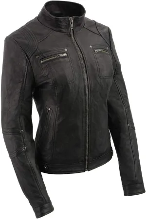 Milwaukee Leather Women's Premium Leather Casual Fashion Jackets SFL