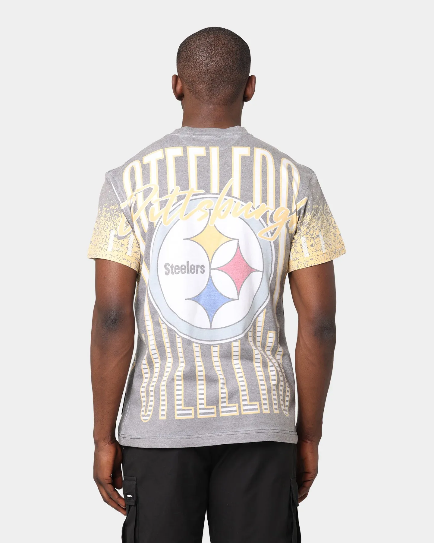 Mitchell & Ness Pittsburgh Steelers Jumbotron Sublimated T-Shirt Black