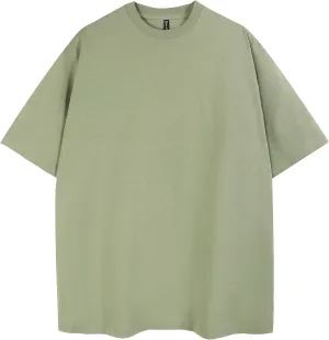 Mr.Color Mens T-Shirts Cotton Lightweight Causal Tees Loose Fit Solid Tshirts Short Sleeves Baggy Shirts
