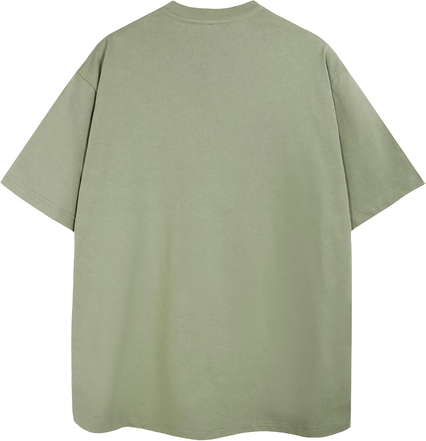 Mr.Color Mens T-Shirts Cotton Lightweight Causal Tees Loose Fit Solid Tshirts Short Sleeves Baggy Shirts