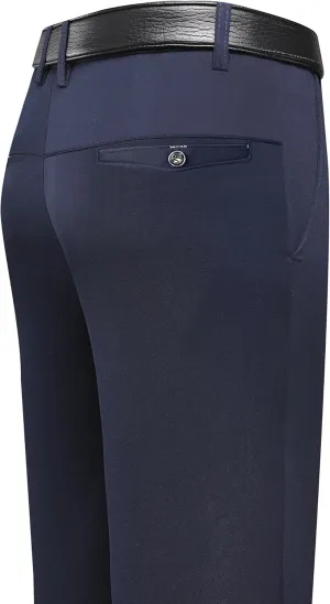 Mylldey Mens Slim Fit Dress Pants Casual Business Flat Front Lightweight Wrinkle Free Comfort Stretch Dress Pants