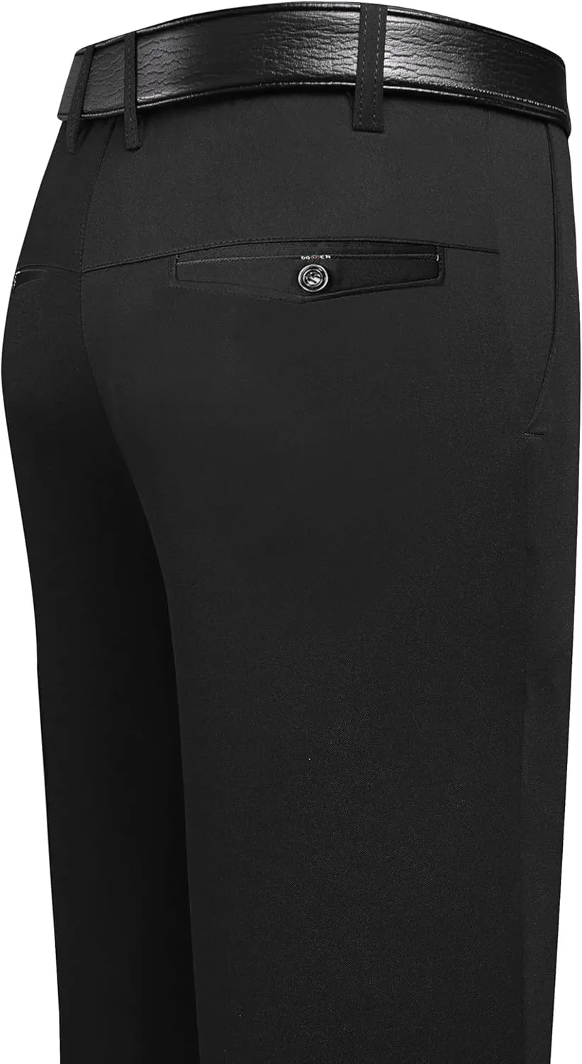 Mylldey Mens Slim Fit Dress Pants Casual Business Flat Front Lightweight Wrinkle Free Comfort Stretch Dress Pants