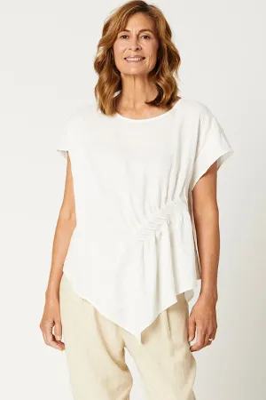 NALA RUCHED TOP - SALT