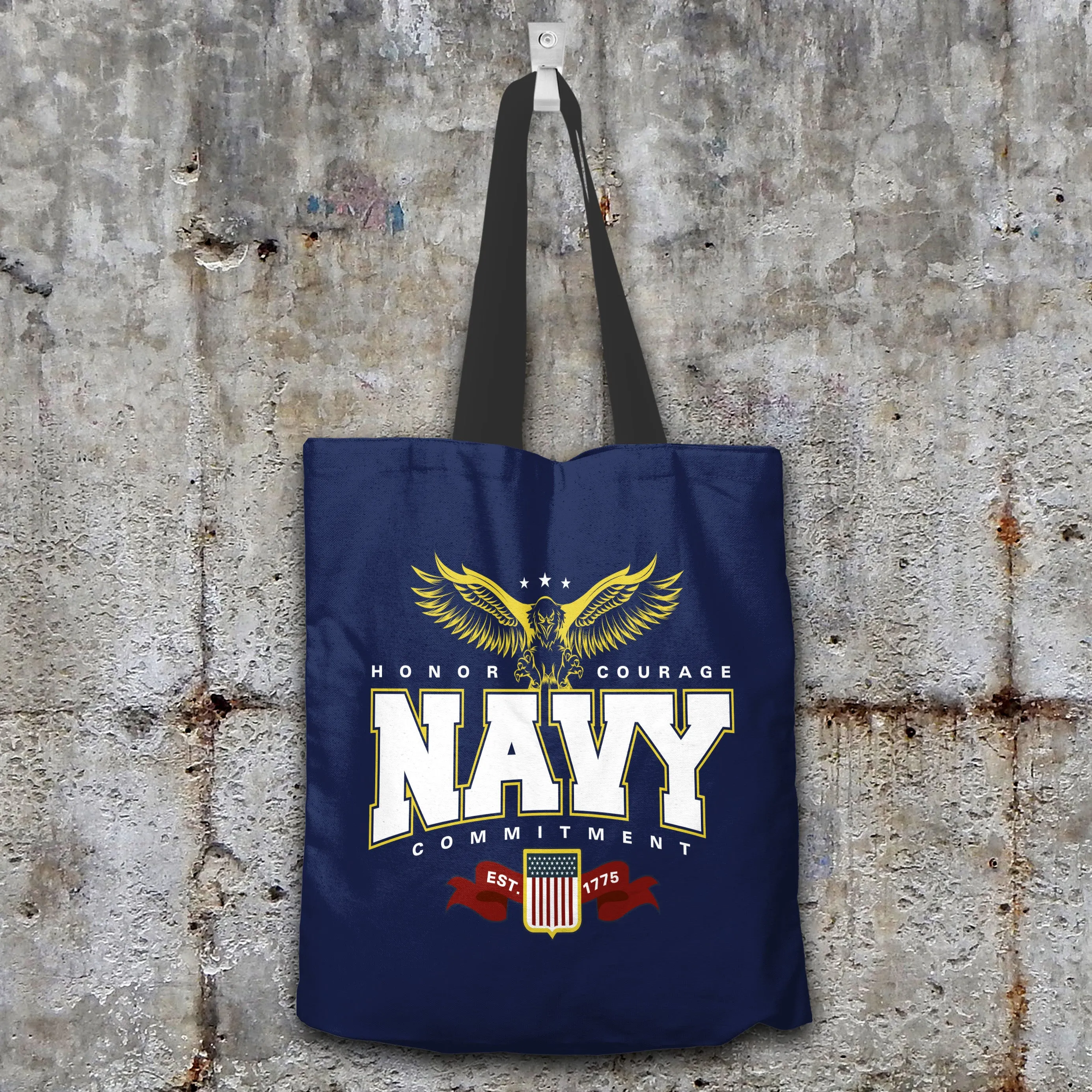 Navy Tote Bag