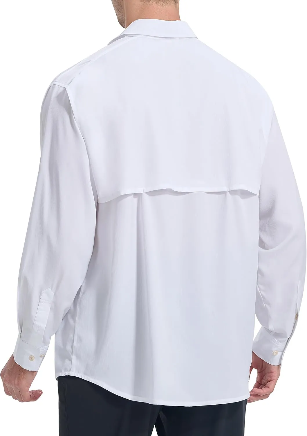 NOMINATE Mens Long Sleeve Fishing Shirts UPF 50  UV Protection Sun Shirts Quick Drying Hiking Lightweight