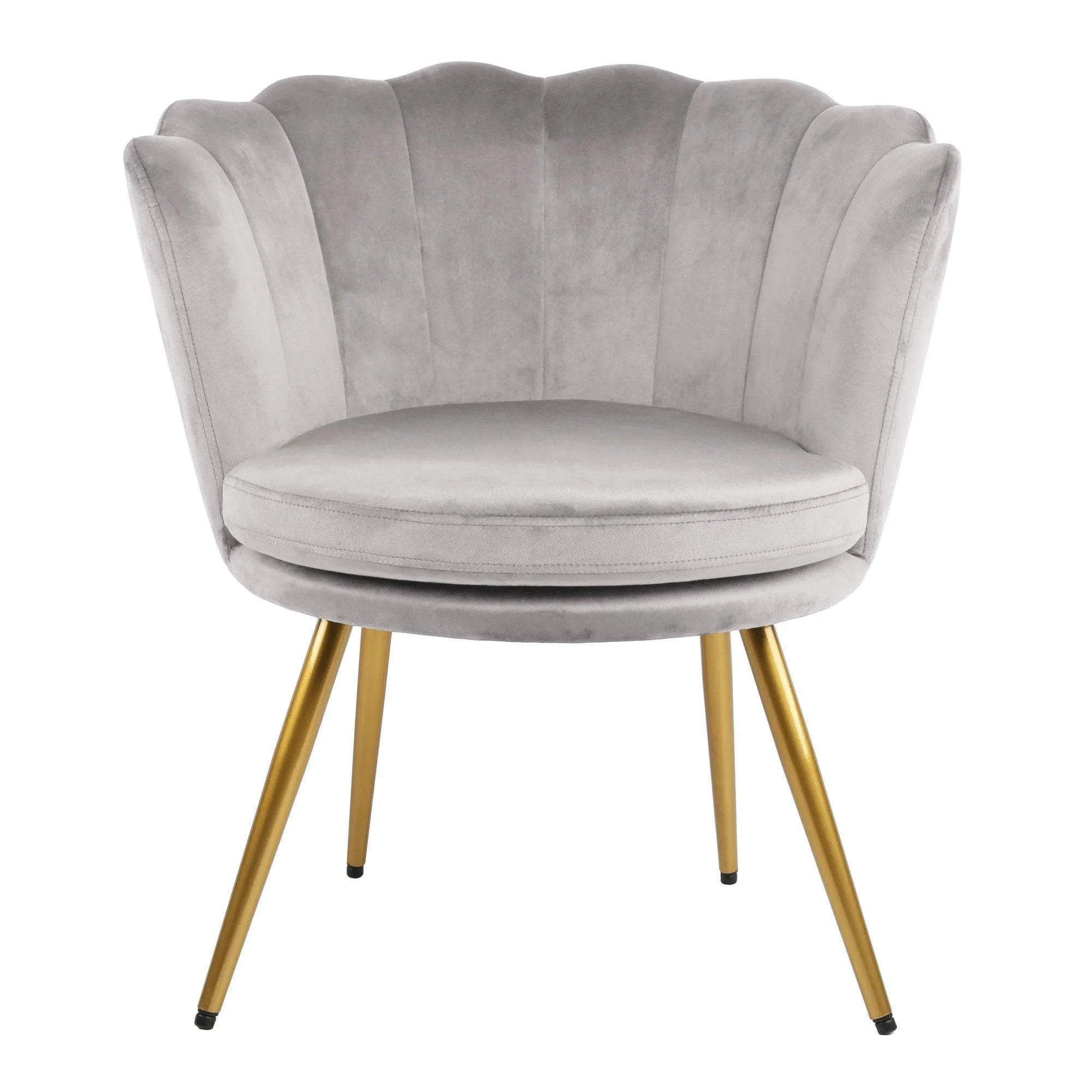 Outlet - Flora Accent Chair - Scalloped - Grey