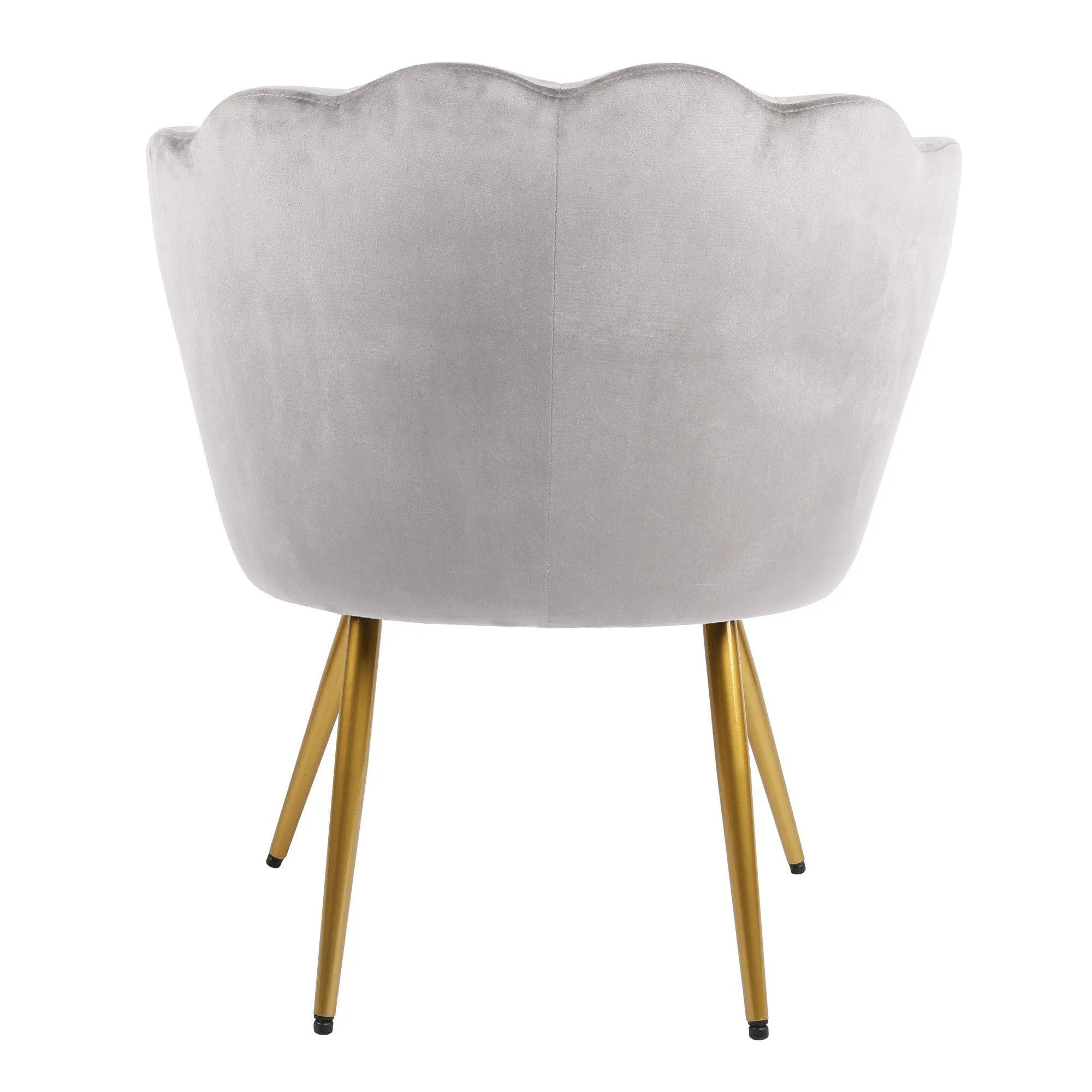 Outlet - Flora Accent Chair - Scalloped - Grey