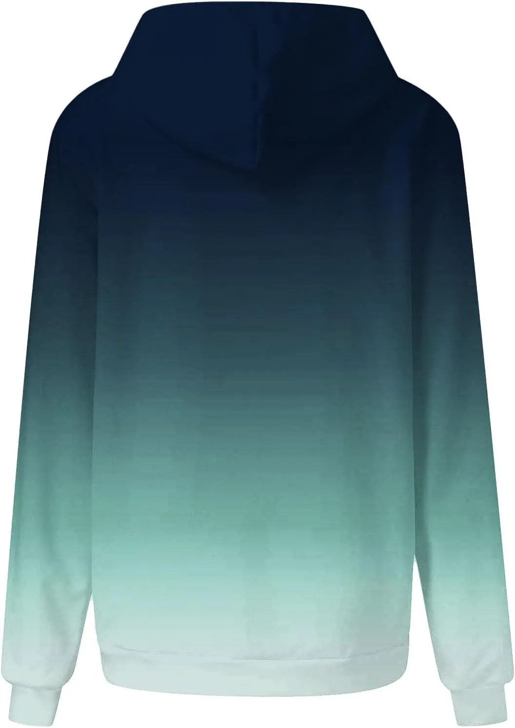 Oversized Hoodies for Women Loose Fit Gradient Pullover Sweatshirt Casual Blouses with Pockets Trendy Preppy Clothes