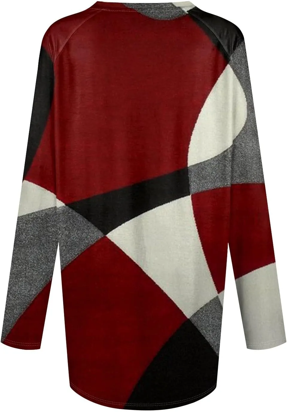 Oversized Tshirts for Women Long Sleeve Womens Tops Dressy Casual Fall V Neck Tunic Tops, Small-8X-Large