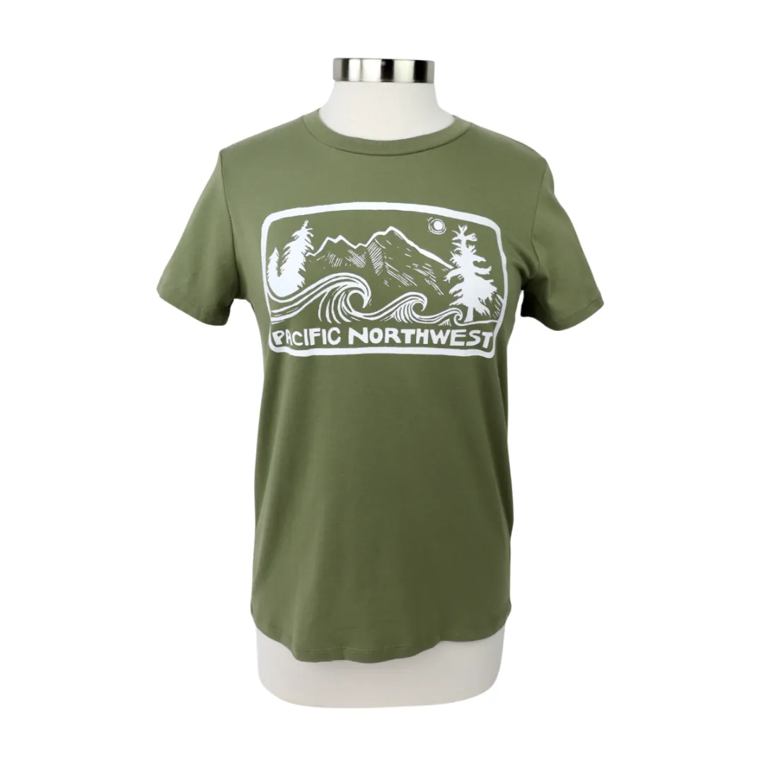 Pacific Northwest 2.0 Feminine Fit Tee in Sage Green