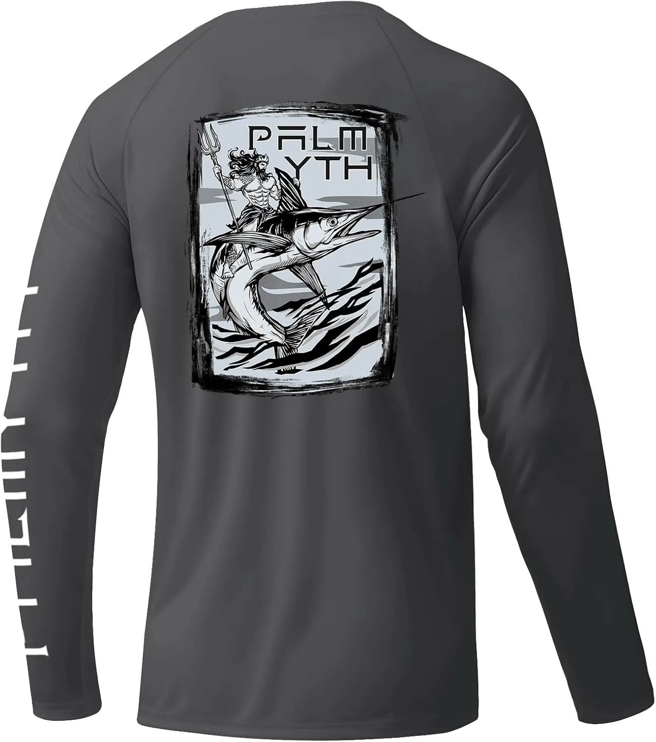 Palmyth Fishing Shirts for Men Long Sleeve Sun Protection Shirts UV UPF 50  T-Shirt Quick Dry