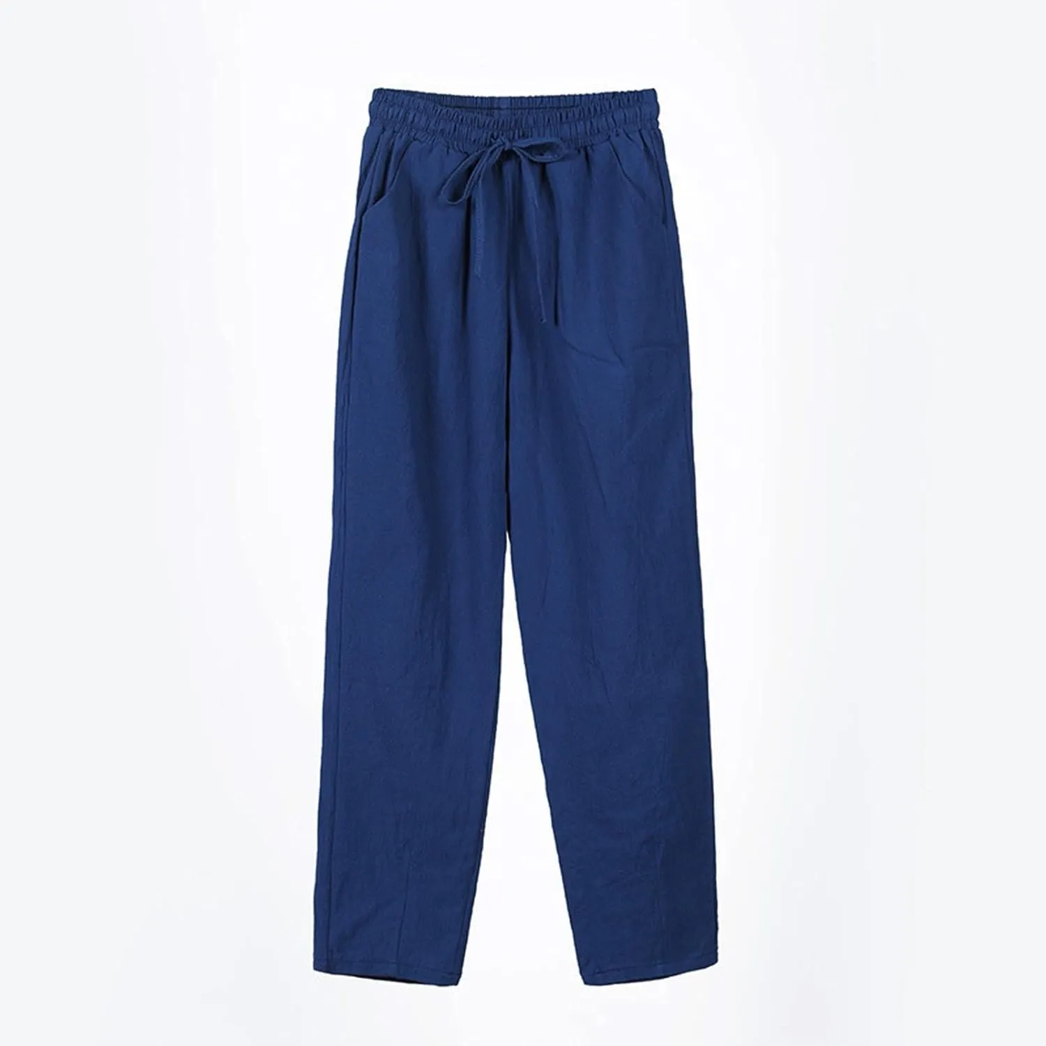 Pants for Women, Pants Women Casual Peasant Linen Straight Leg Cotton Plus