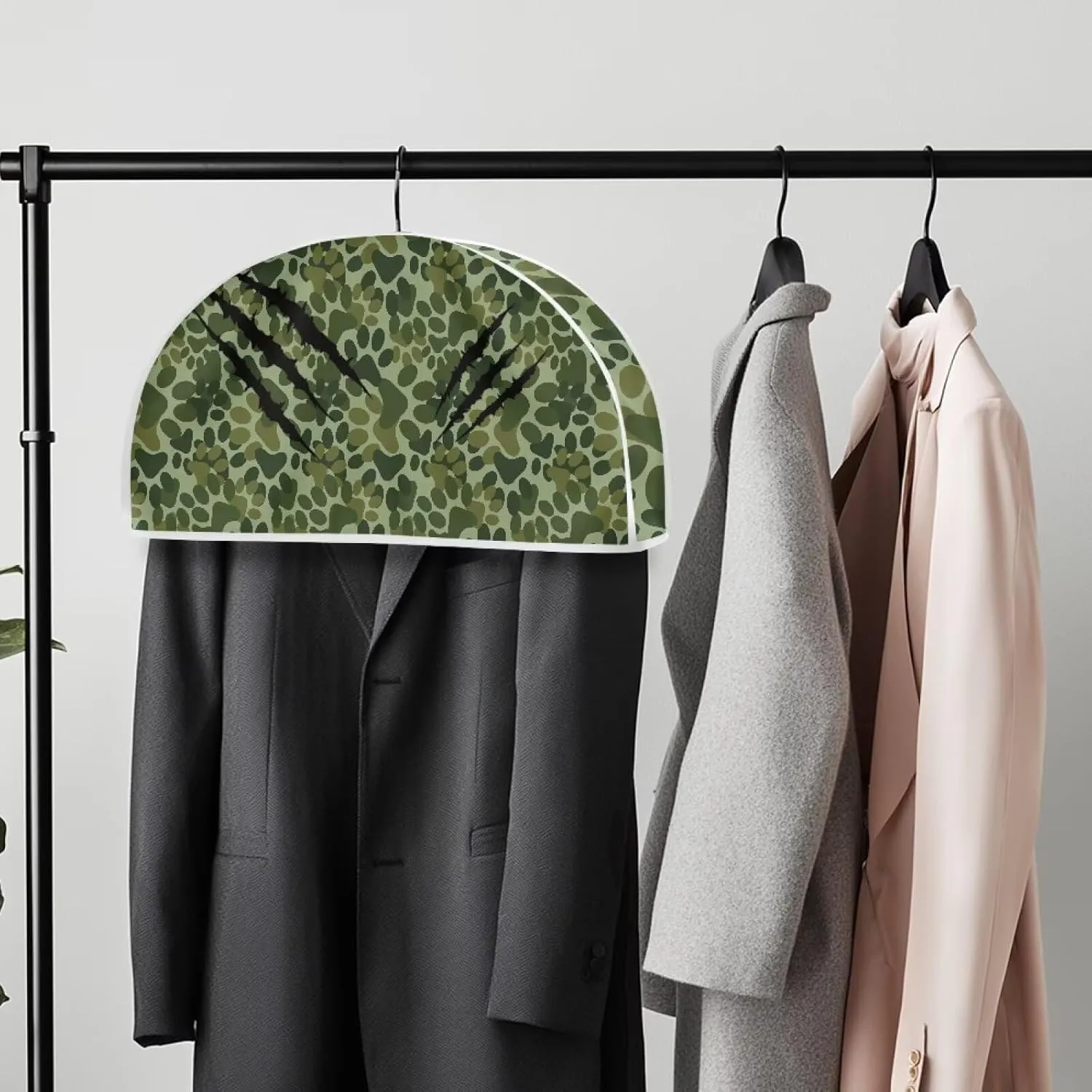 Paw Print Garment Bags for Travel for Women 24x12x2 In Foldable Travel Garment Bags for Hanging Clothes Hotel Home Decor