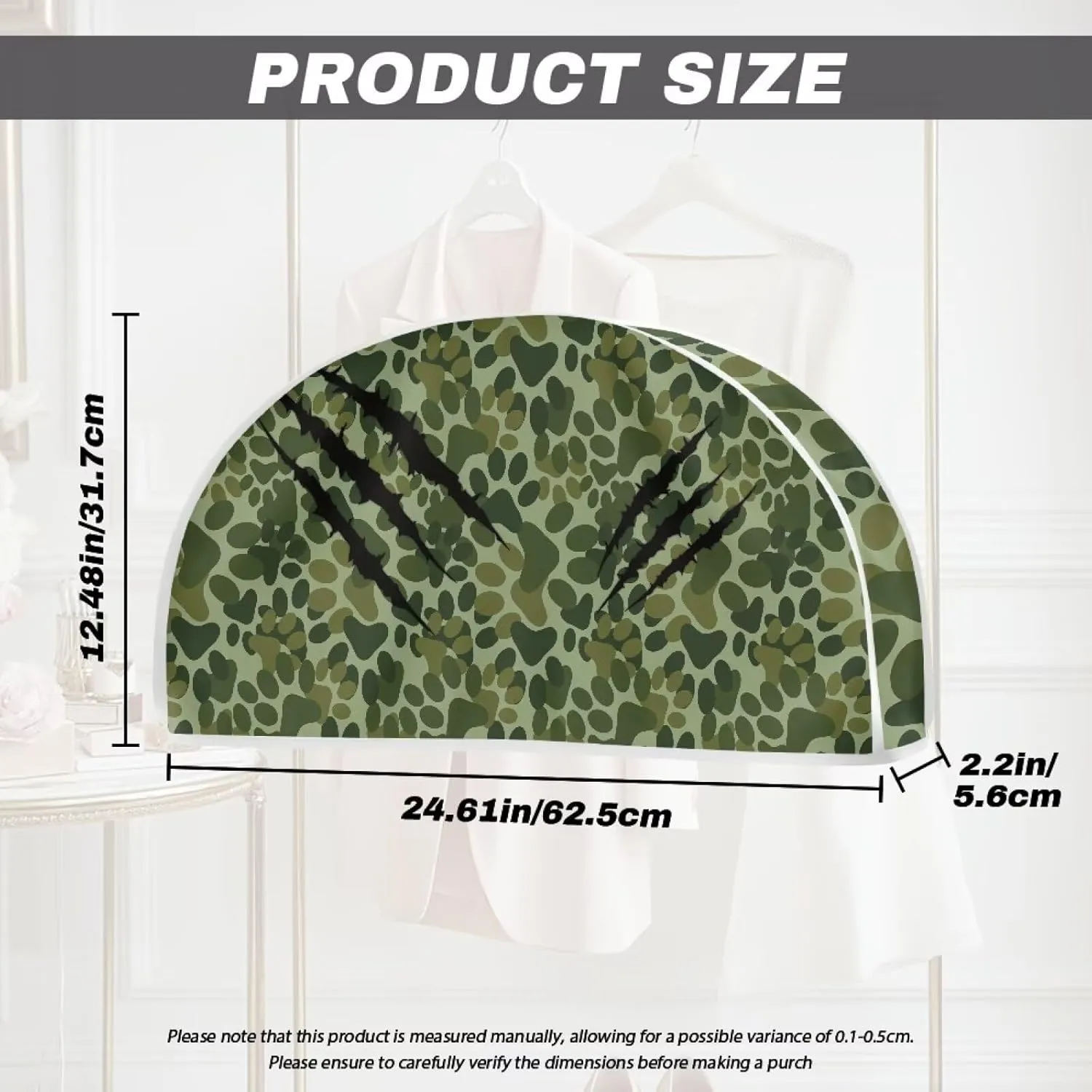 Paw Print Garment Bags for Travel for Women 24x12x2 In Foldable Travel Garment Bags for Hanging Clothes Hotel Home Decor