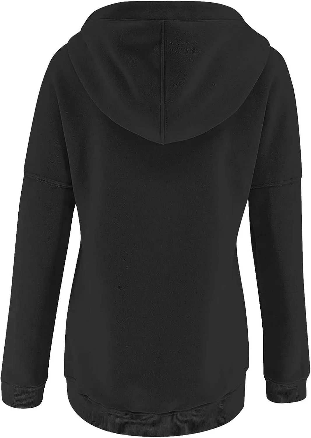 PETYCZEN Oversized Sweatshirts for Women 2023 Fall Clothes Casual Long Sleeve Button Down Y2K Hoodie Drawstring Pullover Tops