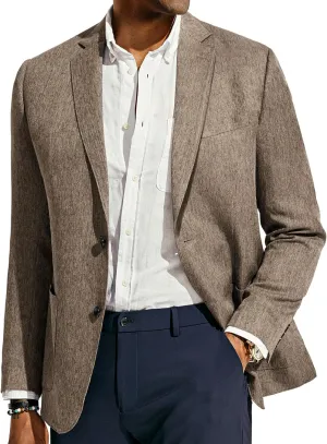 PJ PAUL JONES Mens Blazer Casual Sport Coats Regular Fit Two Button Suit Jacket Lightweight Sports Jacket