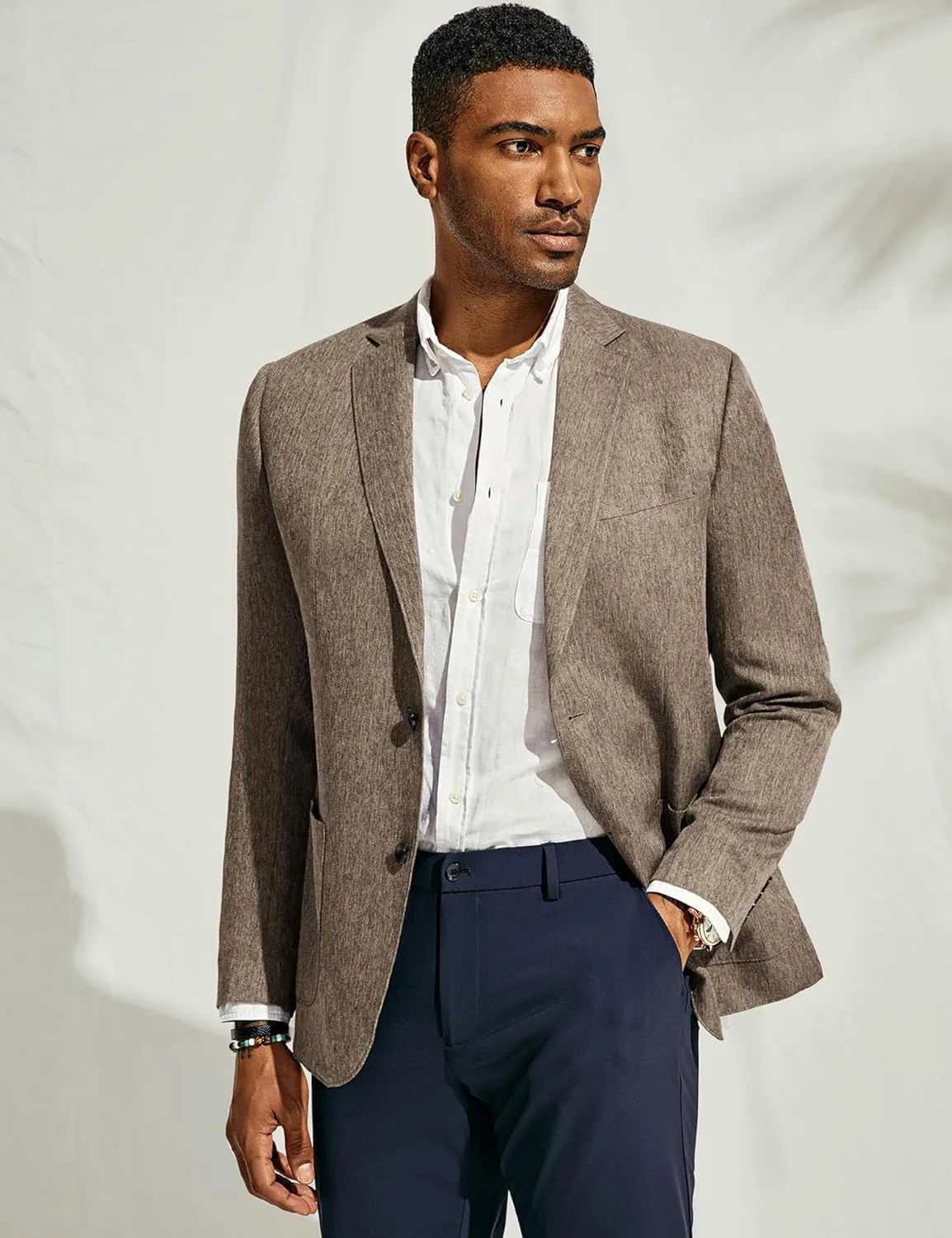 PJ PAUL JONES Mens Blazer Casual Sport Coats Regular Fit Two Button Suit Jacket Lightweight Sports Jacket