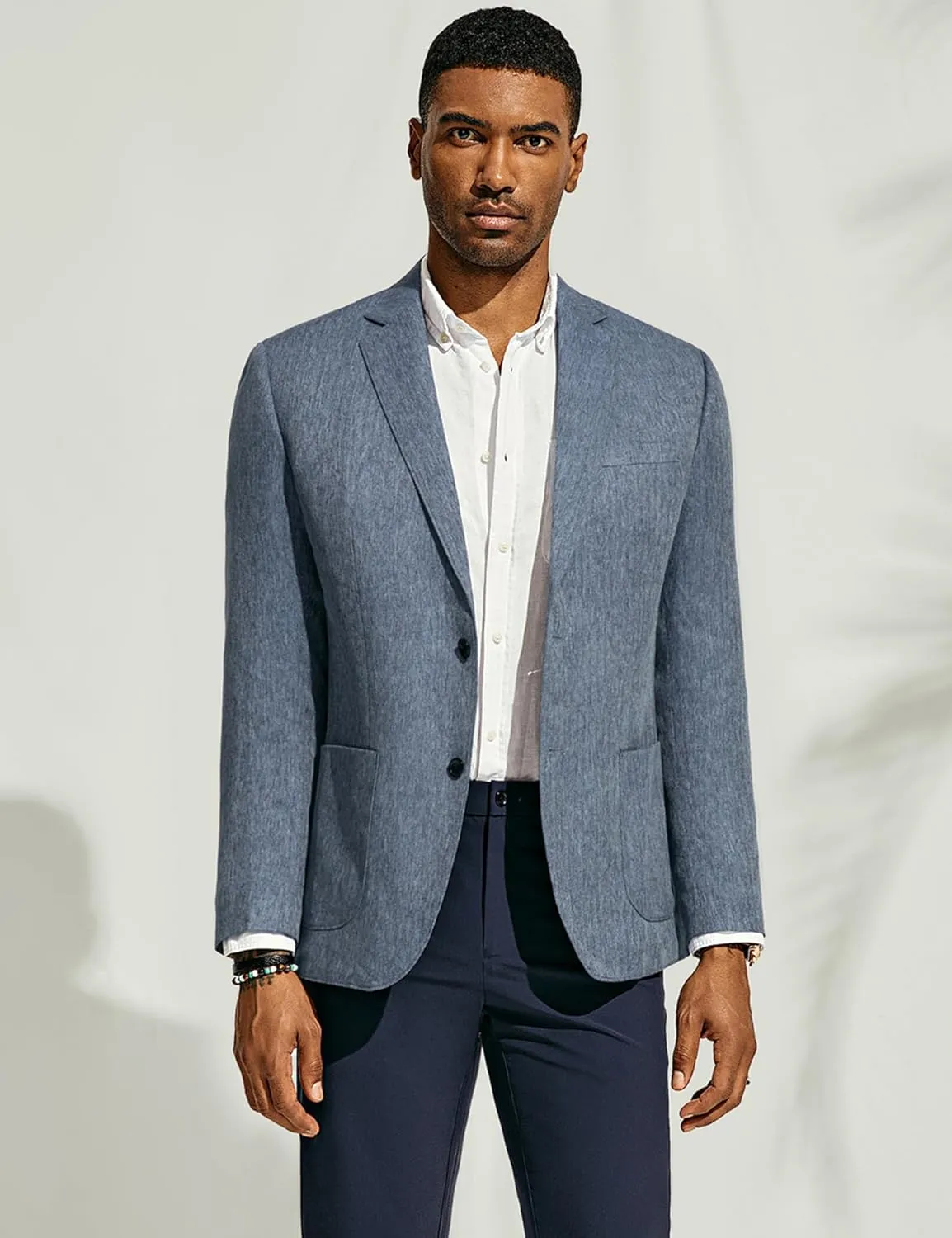 PJ PAUL JONES Mens Blazer Casual Sport Coats Regular Fit Two Button Suit Jacket Lightweight Sports Jacket