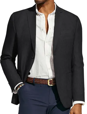 PJ PAUL JONES Mens Blazer Casual Sport Coats Regular Fit Two Button Suit Jacket Lightweight Sports Jacket