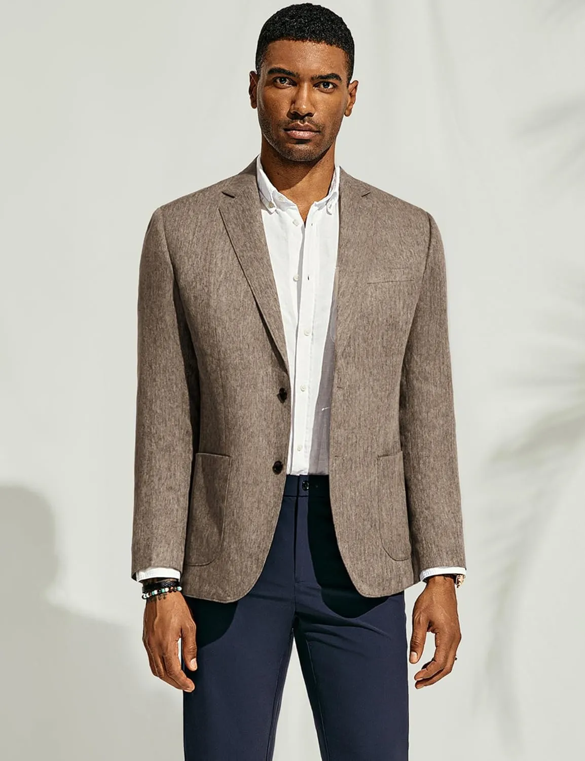 PJ PAUL JONES Mens Blazer Casual Sport Coats Regular Fit Two Button Suit Jacket Lightweight Sports Jacket