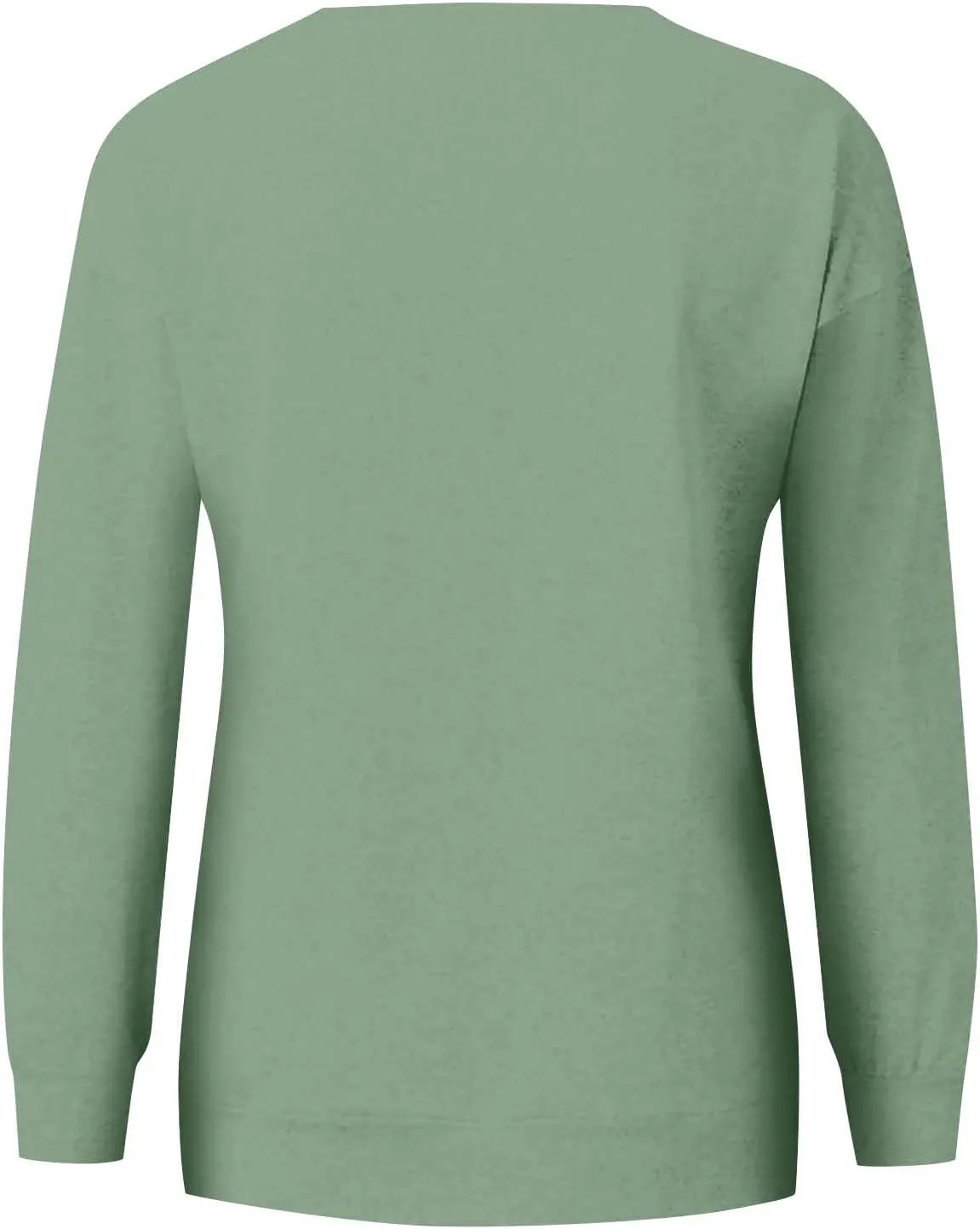 Plain Crewneck Sweatshirts Women Lightweight Fleece Oversized Sweatshirt Pullover Long Sleeve Tops Kangaroo Pocket